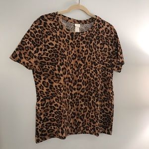 H&M Leppard print shirt